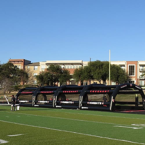 inflatable hitting stations